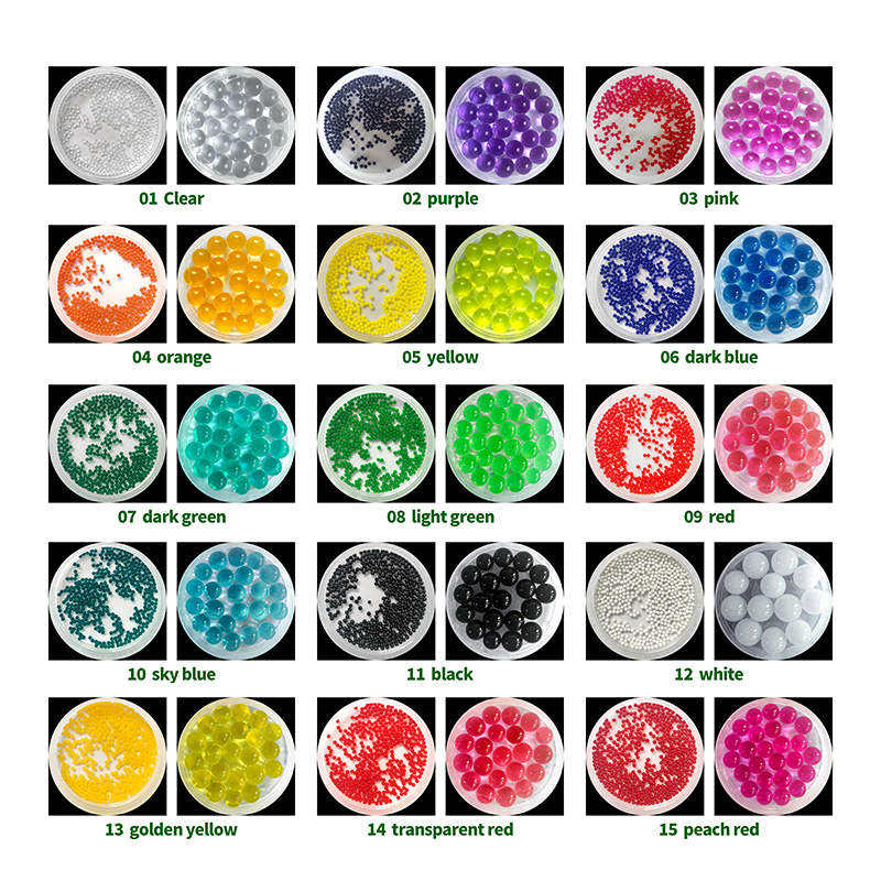 Miracle Beads Colorful Decoration Hydrogel Crystal Round Expansible Crystalline Soil