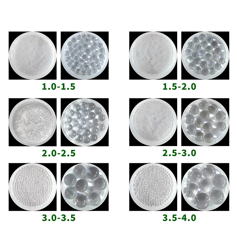 Miracle Beads Colorful Decoration Hydrogel Crystal Round Expansible Crystalline Soil